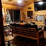 Christmas Cozy Log Cabin On The Lake