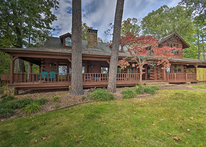 Hilltop Hot Springs Log Cabin With Hot Tub And Grill!