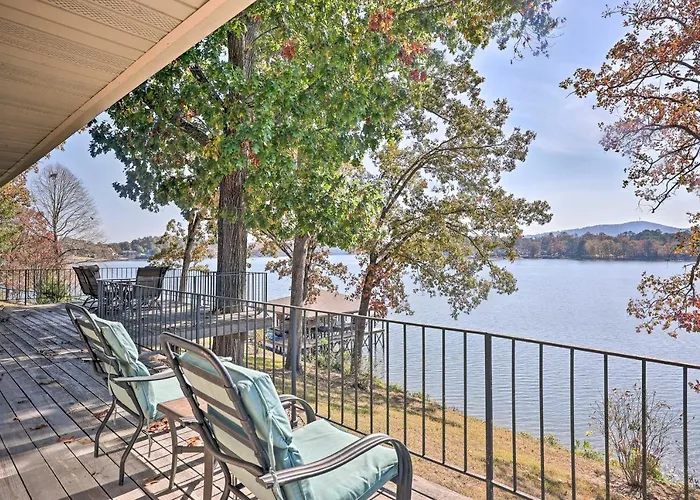 Lakefront Hot Springs Home With Hot Tub And Dock!