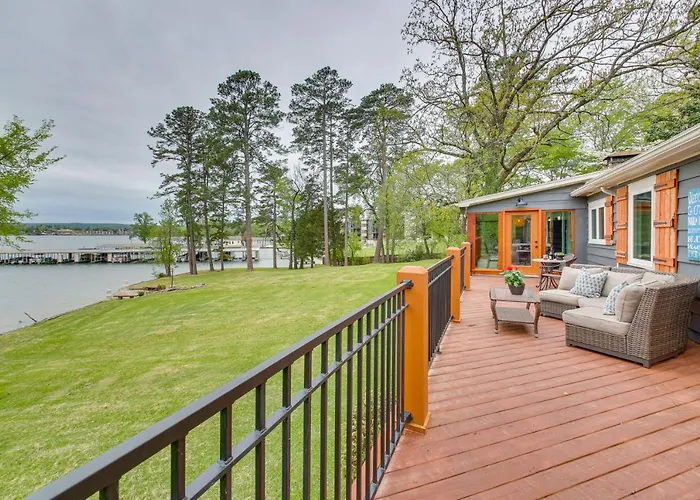 Waterfront Hot Springs Home With Decks And Lake Views!
