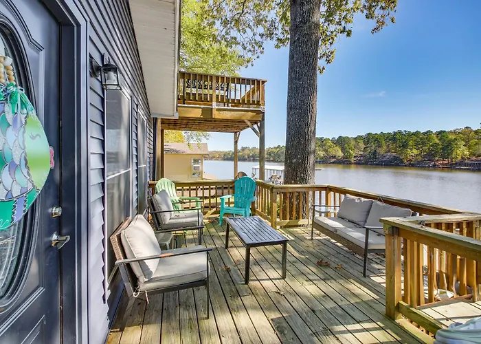 Lakefront Hot Springs Home With Swim Dock!