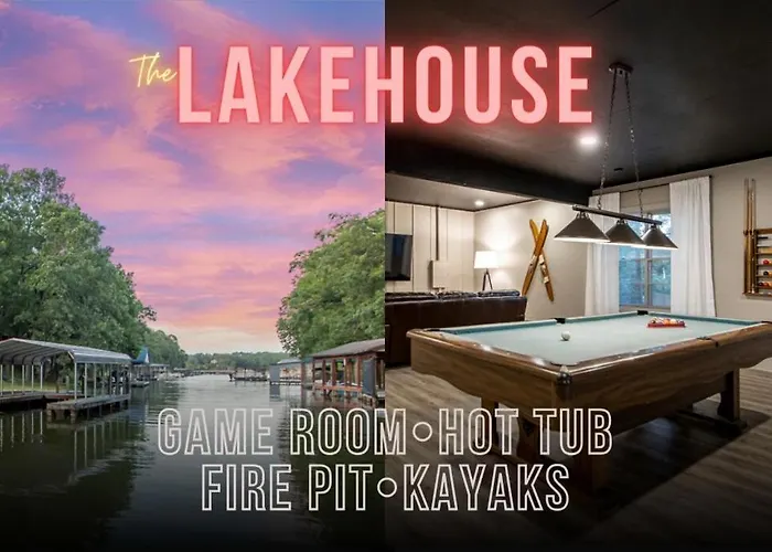 Lakefront, Game Room, Hot Tub, Fire Pit