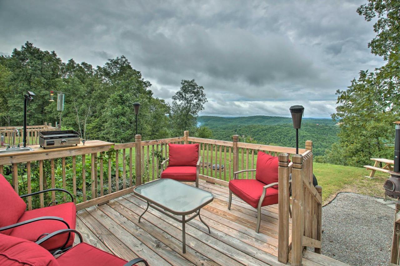 Contemporary Mountaintop Cabin 6 Mi To Natl Park * Hot Springs
