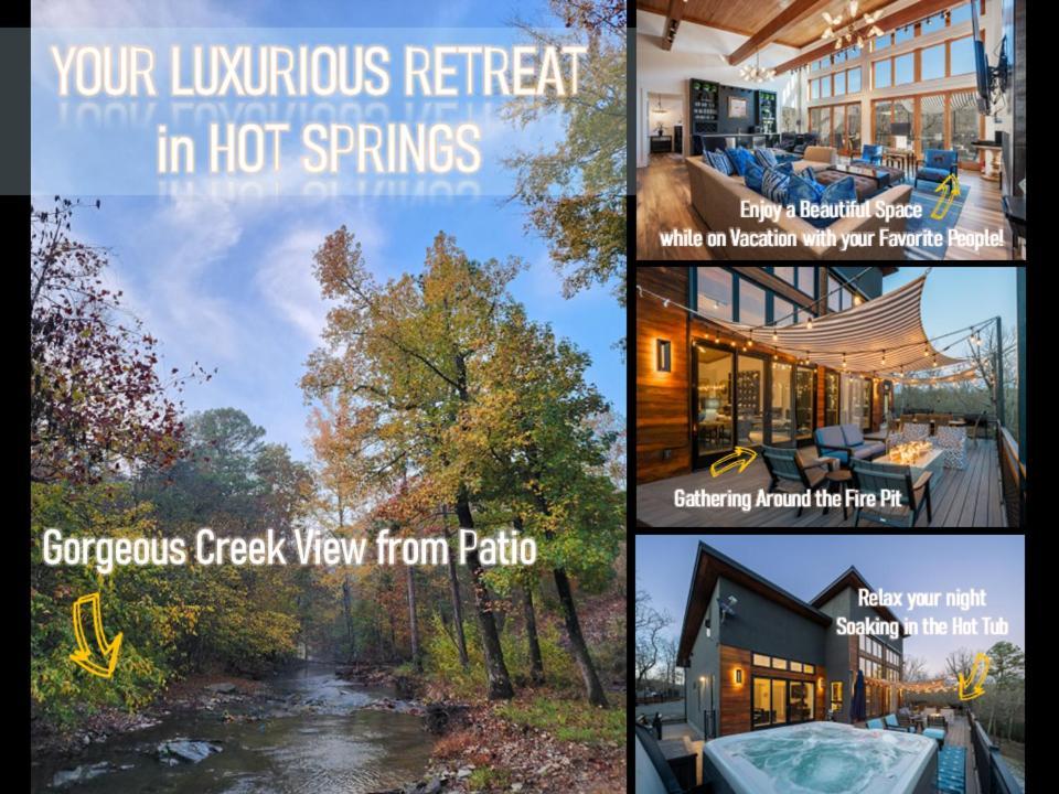 Holiday home Luxurious Retreat! Private Creek View, Hot-tub, Pool *