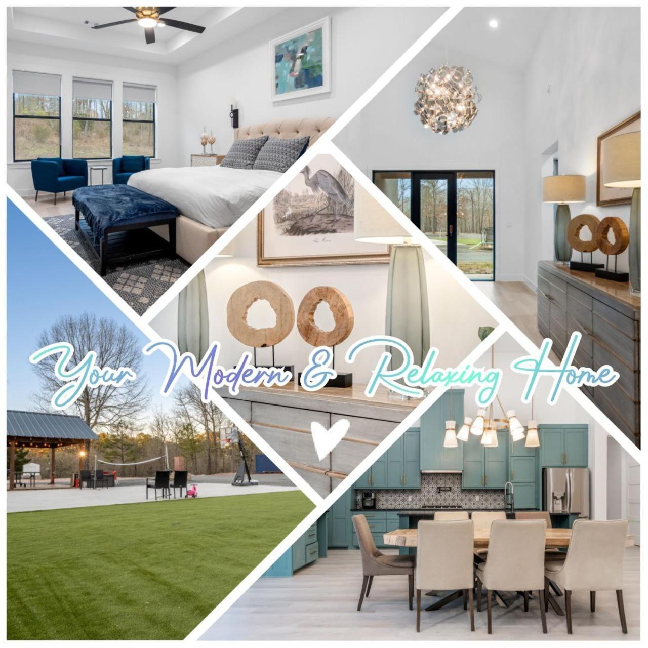 Holiday home Modern Retreat 10 Min-oaklawn Bbq Grill Pavillion Kids Playground
