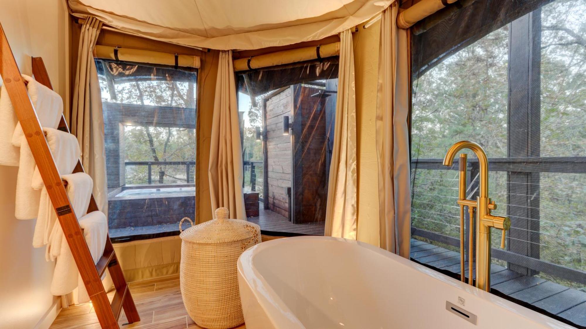 The Covery The Wren House A Luxury African Tent Retreat On Stocked Bass Pond