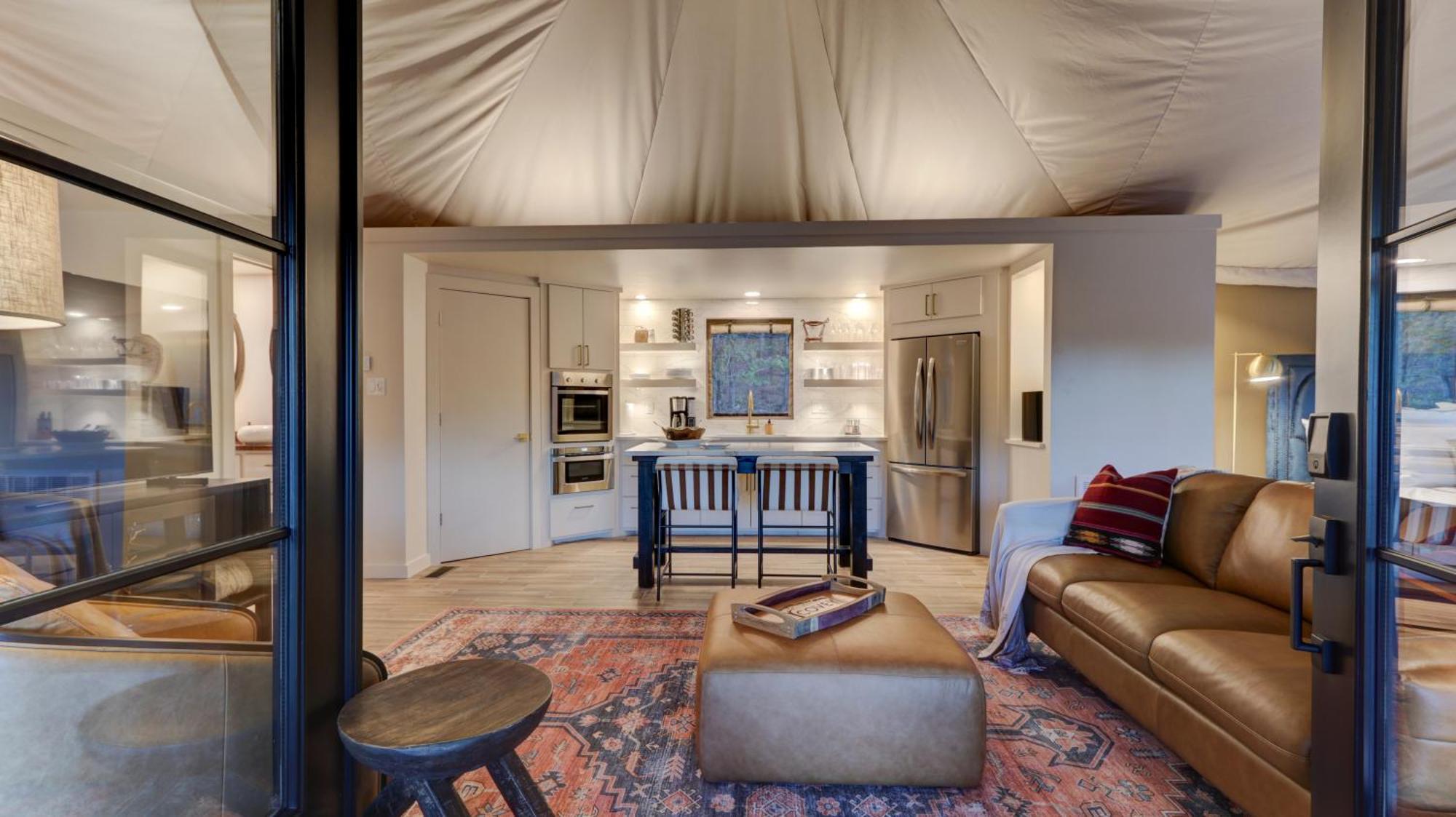 The Covery The Wren House A Luxury African Tent Retreat On Stocked Bass Pond Luxury tent Hot Springs