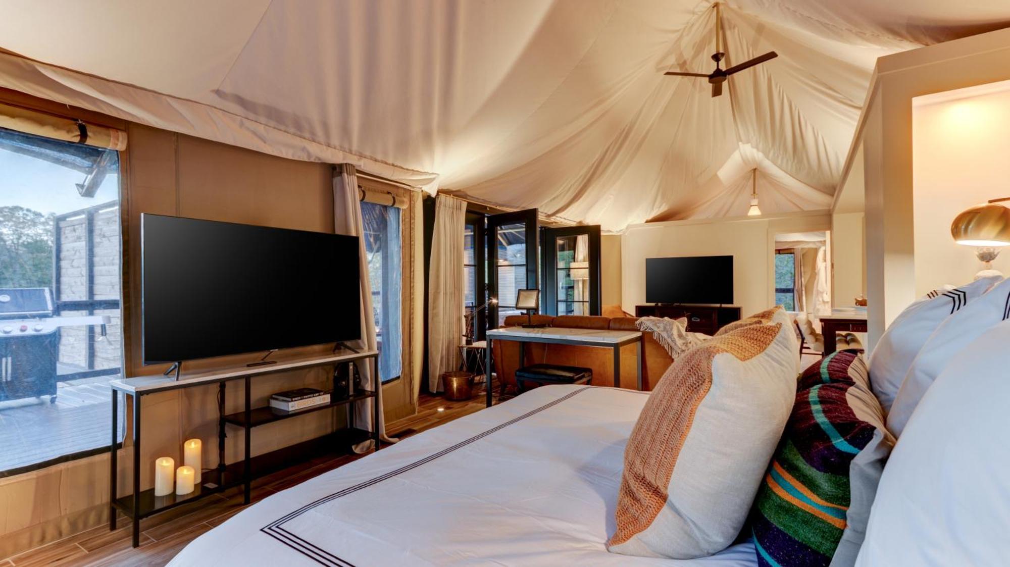 The Covery The Wren House A Luxury African Tent Retreat On Stocked Bass Pond Luxury tent
