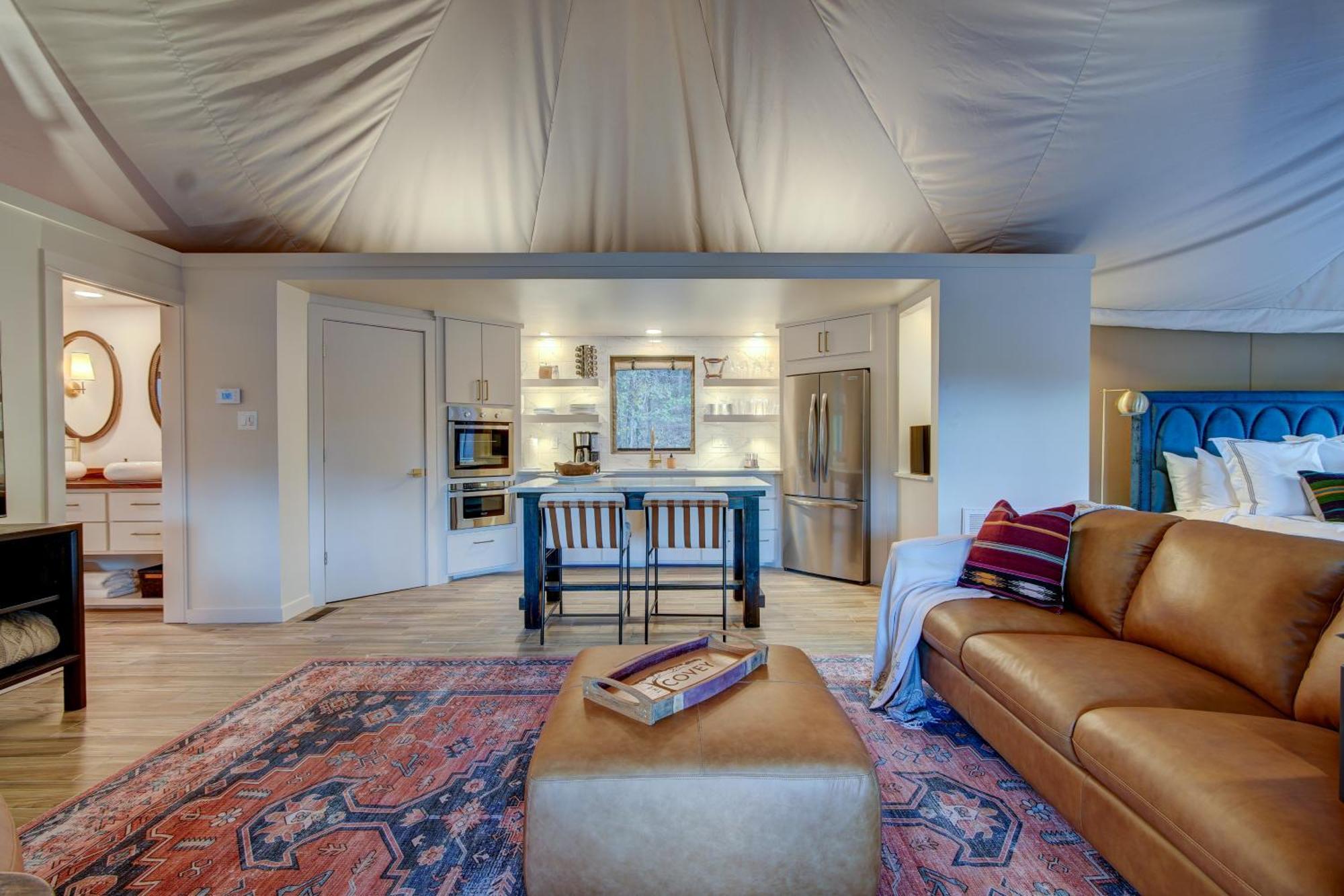 The Covery The Wren House A Luxury African Tent Retreat On Stocked Bass Pond Luxury tent Hot Springs