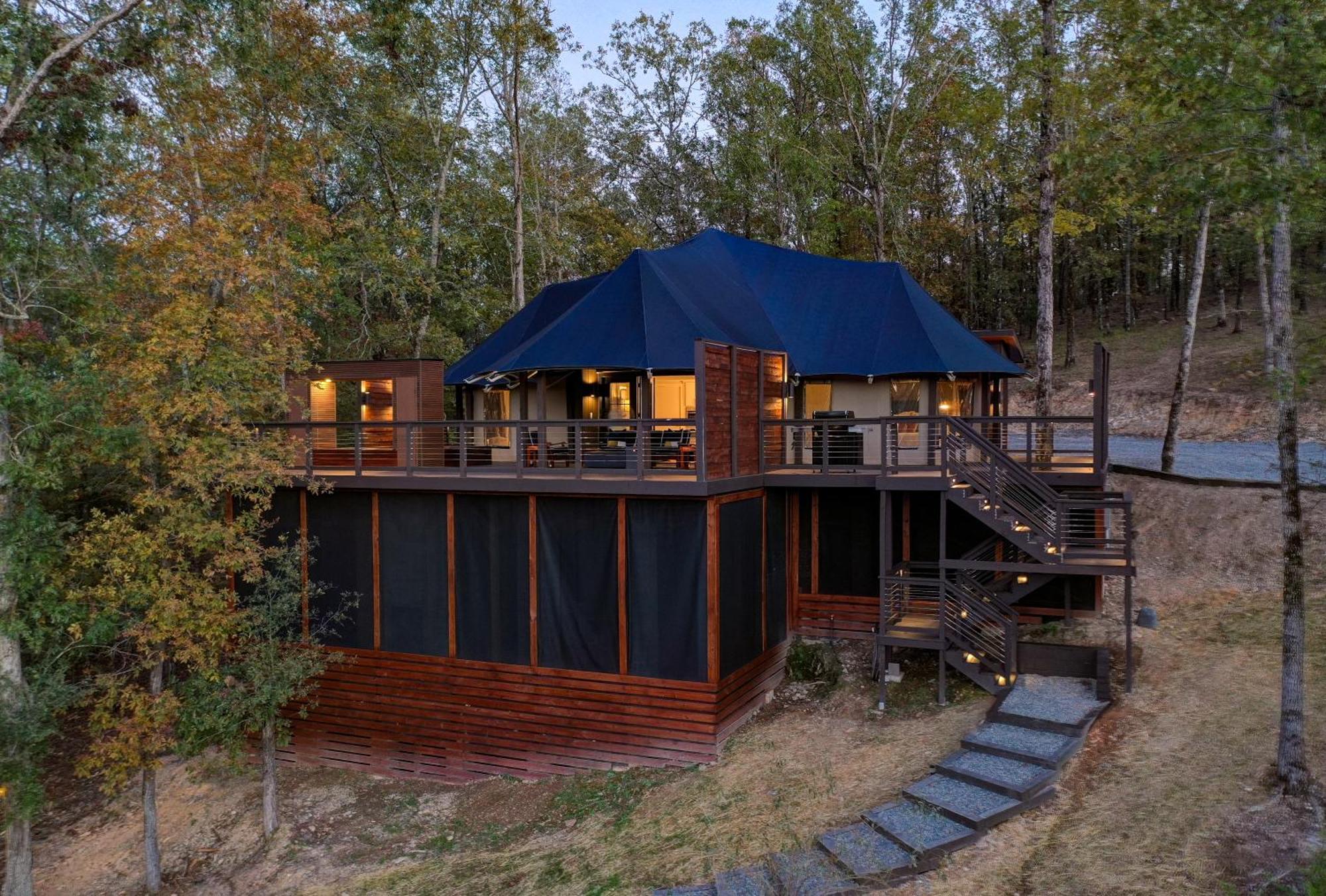 Luxury tent The Covery The Wren House A Luxury African Tent Retreat On Stocked Bass Pond Hot Springs