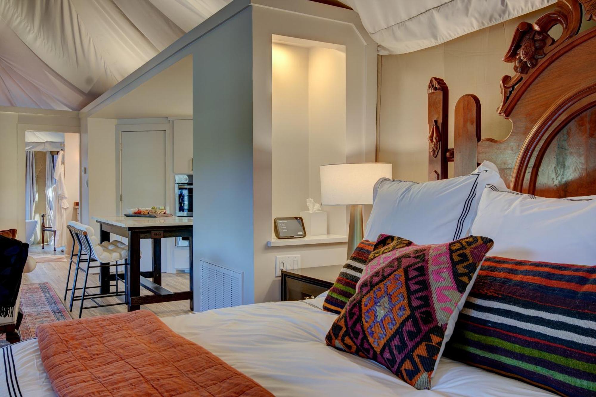 The Covery The Wren House A Luxury African Tent Retreat On Stocked Bass Pond Luxury tent Hot Springs