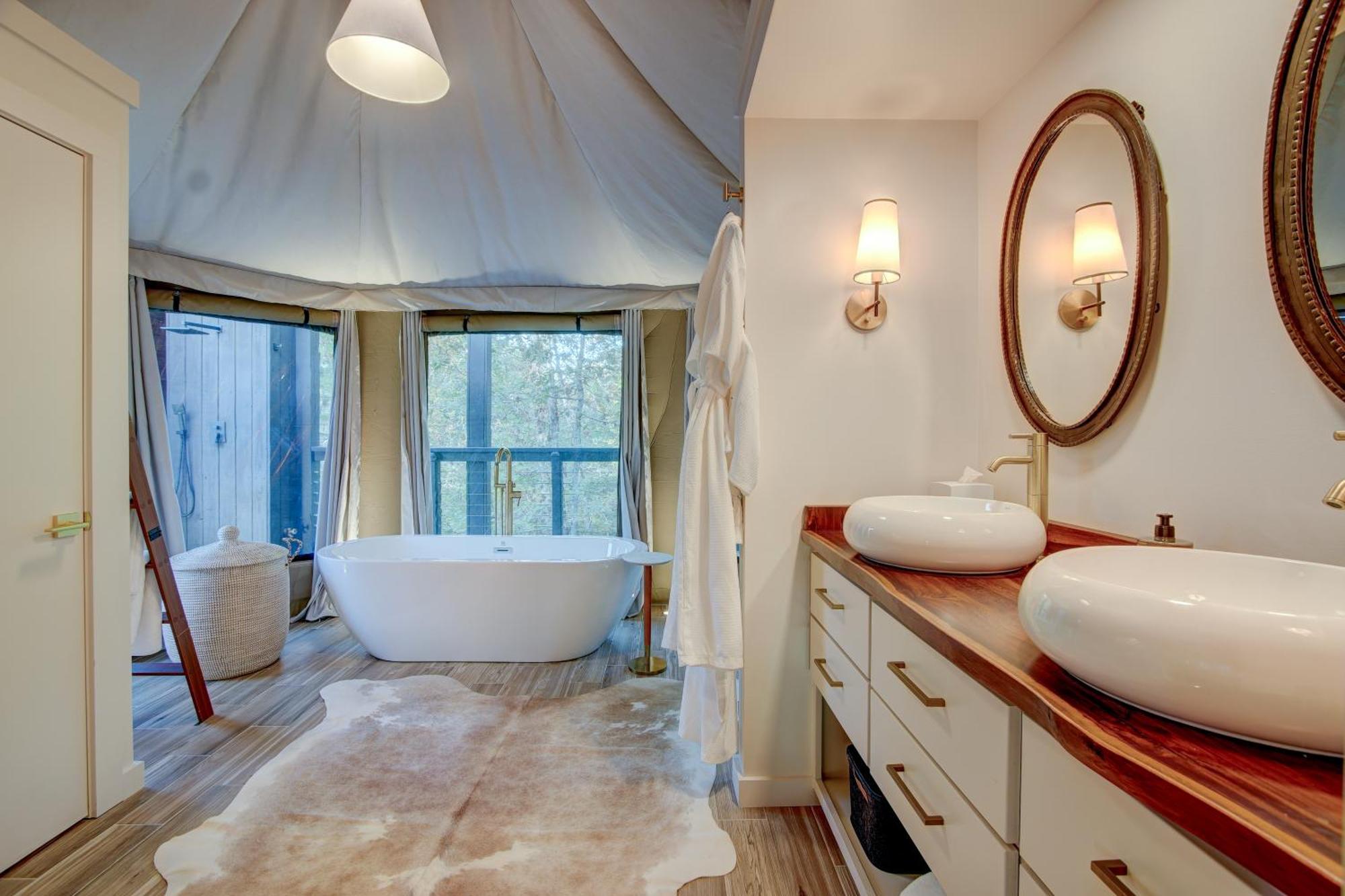The Covery The Wren House A Luxury African Tent Retreat On Stocked Bass Pond Luxury tent