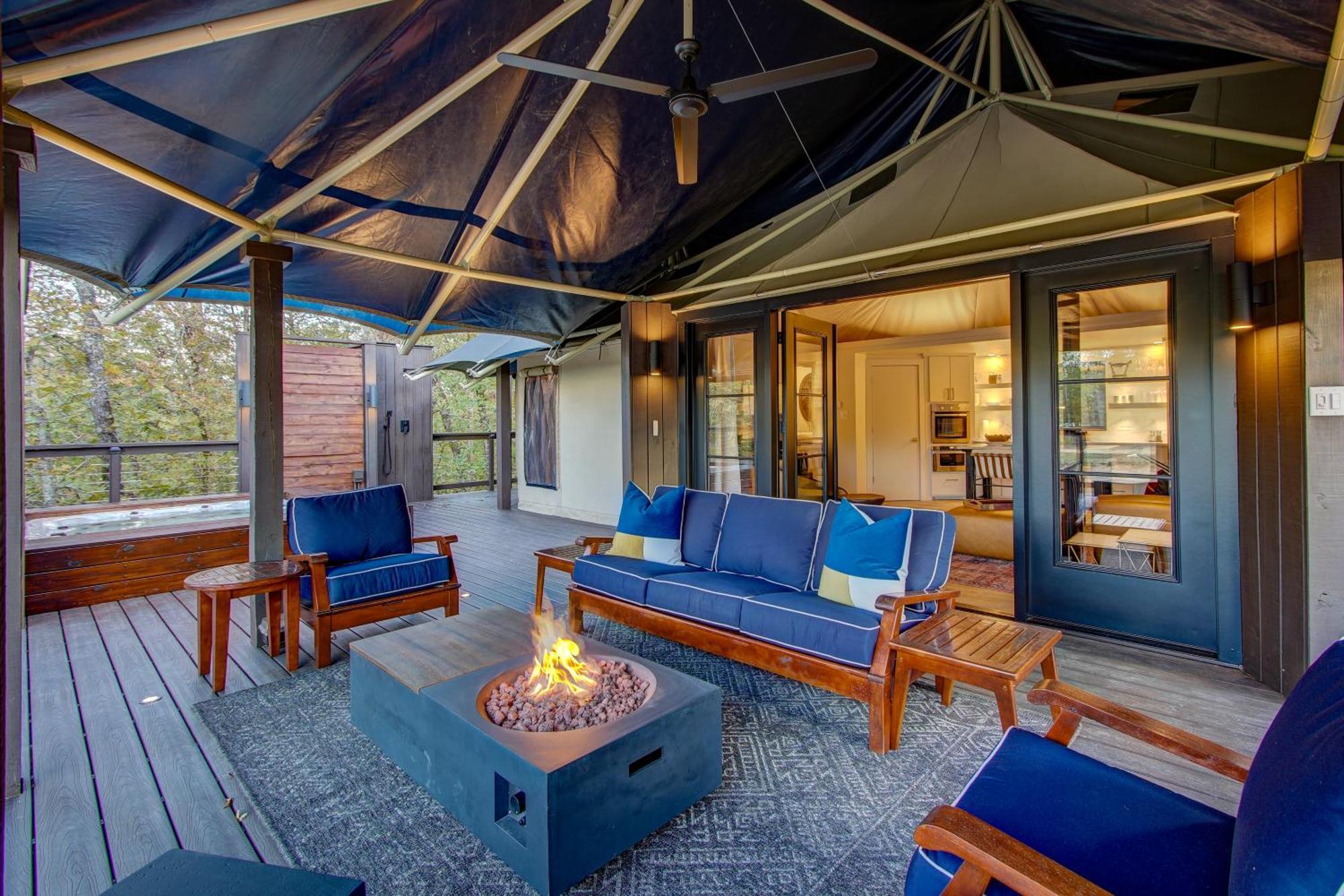 The Covery The Wren House A Luxury African Tent Retreat On Stocked Bass Pond Luxury tent *