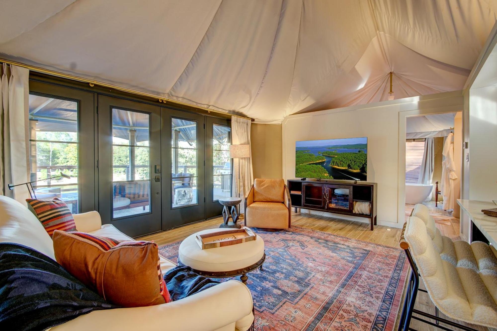 The Covey Bluebird House A Luxury African Tent Retreat On Stocked Bass Pond *