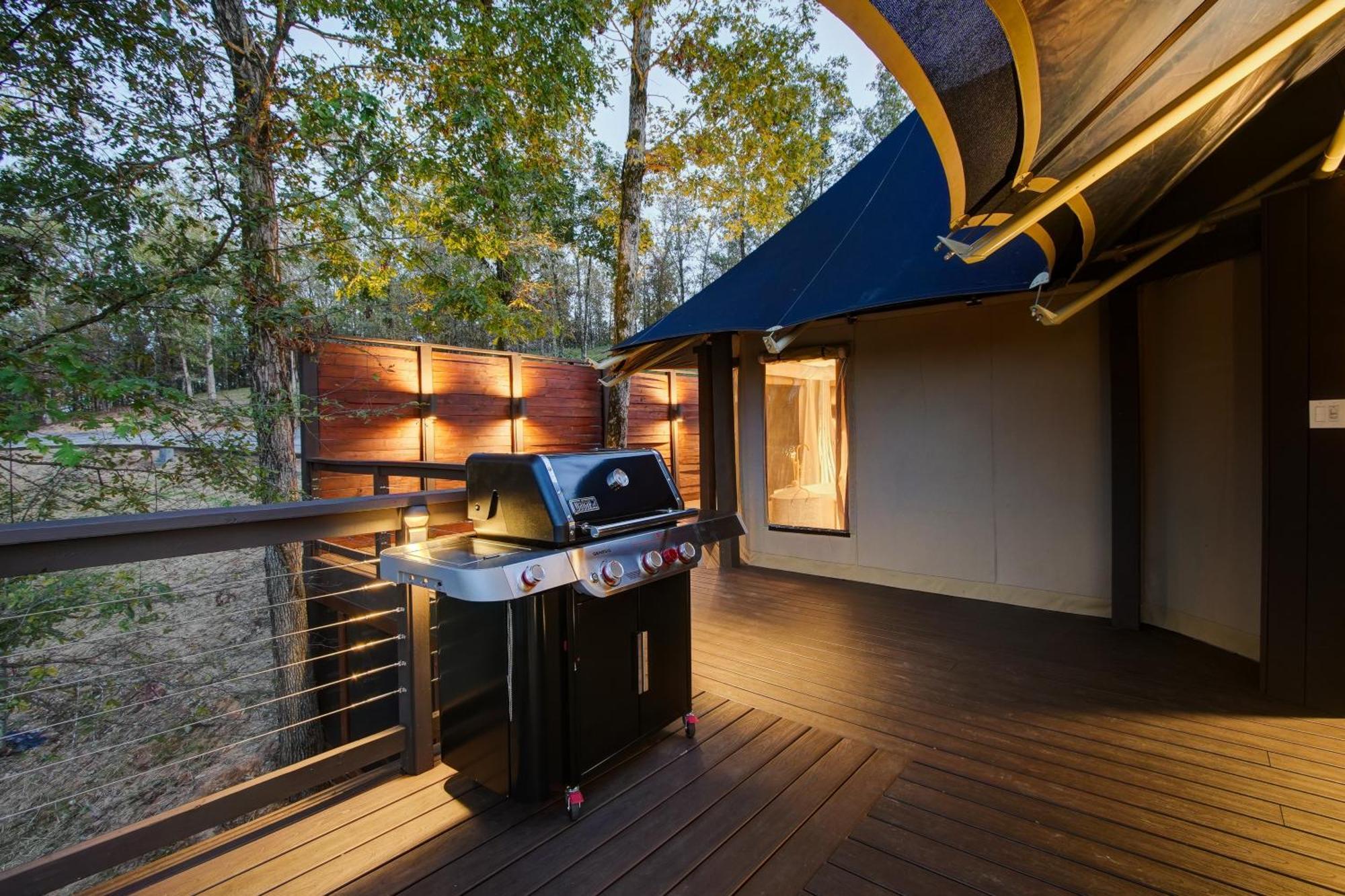 The Covey Bluebird House A Luxury African Tent Retreat On Stocked Bass Pond Luxury tent Hot Springs